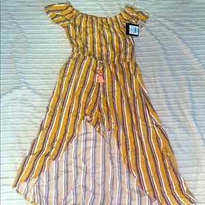 Of the shoulder long dress